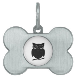 Inkblot Uggla Namnbricka Husdjur