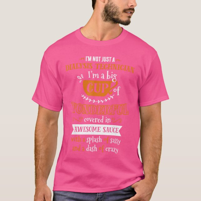 Inked Cr Dialysitekniker Stor kopp med fantastisk  T Shirt (Framsida)