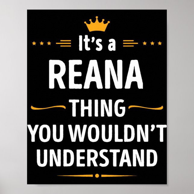 Inked Creation - Its A Reana Thing You Wouldn't Un Poster (Framsidan)