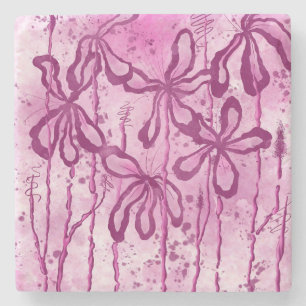 Inked Lilies Rosey Himlar Stenunderlägg