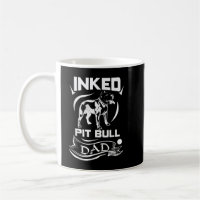 Inked Pit Bull Pappa - PitBull T-Shirt för manar