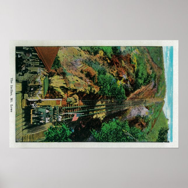 Inkline vid Mt. LoweMt. Lowe, CA Poster (Framsidan)