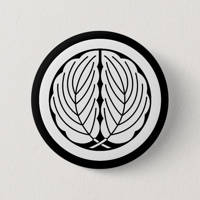 Inkludera ekar-löv i cirkel knapp (Framsida)