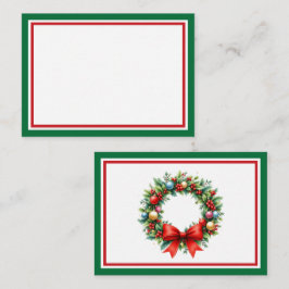 Inkludera en personlig hälsning med din julklapp anteckningskort