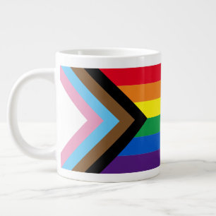 Inkluderad flagga för homosexuell mångfald i Lgbtq Jumbo Mugg