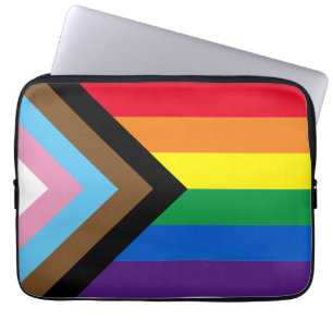 Inkluderad flagga för homosexuell mångfald i Lgbtq Laptop Fodral