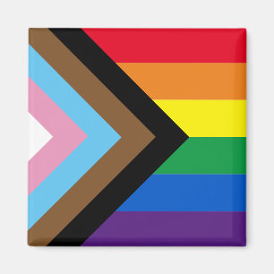 Inkluderad flagga för homosexuell mångfald i Lgbtq Magnet