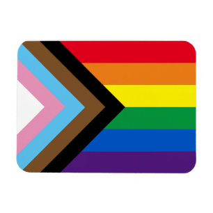 Inkluderad flagga för homosexuell mångfald i Lgbtq Magnet