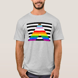 Inkluderande Ally-Pride-Flagga T-Shirt