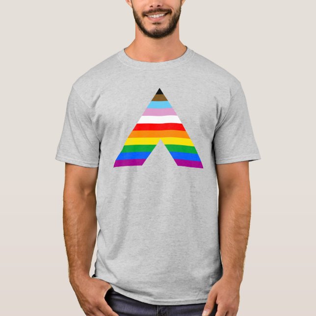 Inkluderande Ally-Pridets symbol T-Shirt (Framsida)