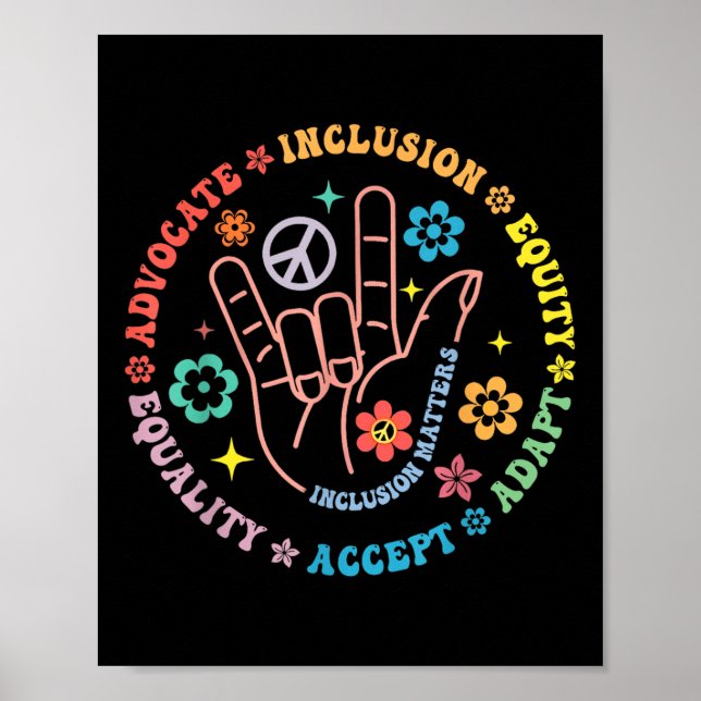 Inkluderande av medvetenhet om autism S Lärarinspi Poster (Framsidan)