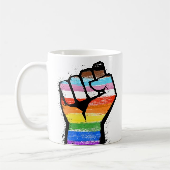 Inkluderande Pride finns Kaffemugg (Vänster)