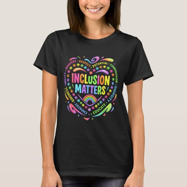 Inkluderande speciallärare Autism T Shirt (Framsida)