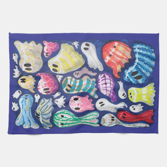 Inkluderande Spöken Kökshandduk (Horisontell)