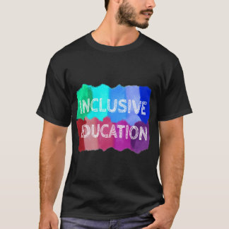 Inkluderande utbildning målar pojke t shirt