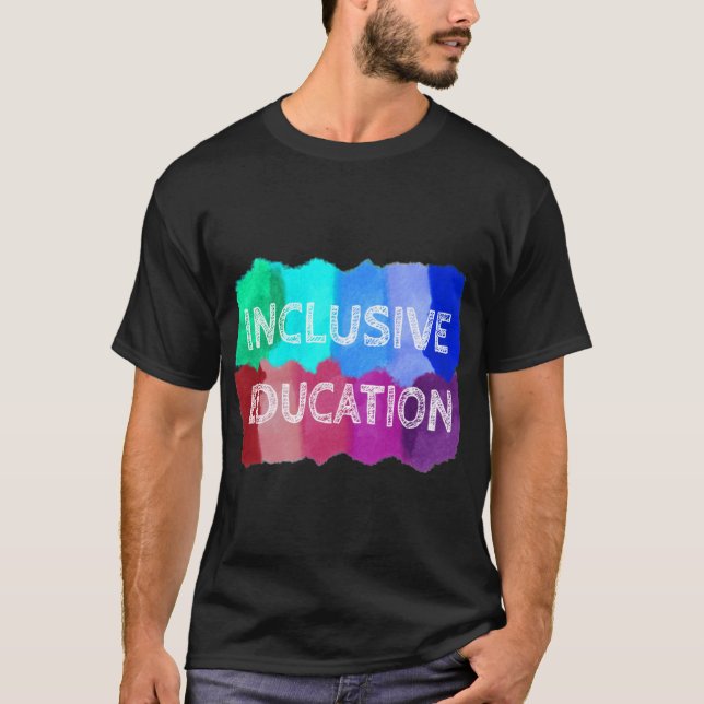 Inkluderande utbildning målar pojke t shirt (Framsida)