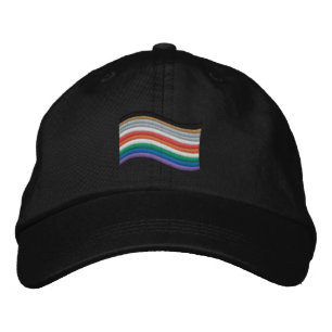 Inkluderat Flagga för Pride med broderade basket Broderad Keps