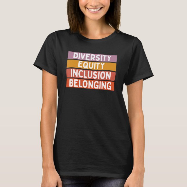 Inkludering av diversifierade ägarandelar t shirt (Framsida)