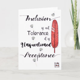 Inkludering betyder accept - Acceptans Kort