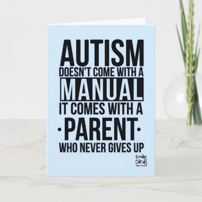 Inkludering betyder något - Autism Kort (Framsida)