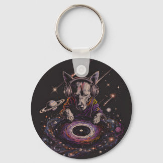 Inkludering Cosmic Paws Design Nyckelring