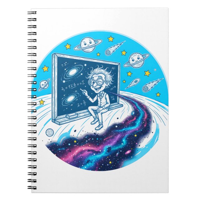 Inkludering Kosmisk Professor Design Anteckningsbok (Framsidan)