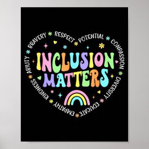 Inkludering Specialpedagogik för kvinnlig lärare Poster
