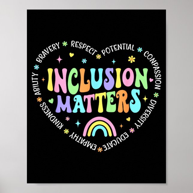 Inkludering Specialpedagogik för kvinnlig lärare Poster (Framsidan)