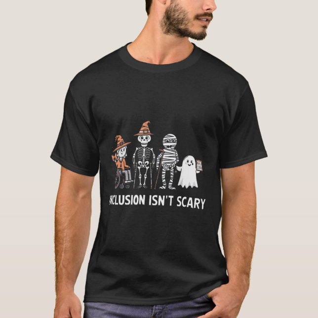 Inkluderingen är inte scary Slp Halloween Costume  T Shirt (Framsida)