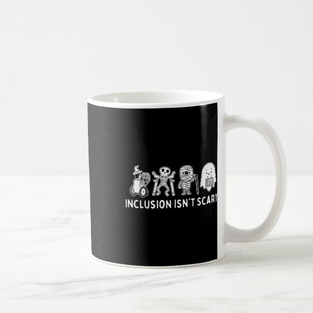 Inkluderingen är inte Scary Teacher Skeleton Ghost Kaffemugg (Höger)