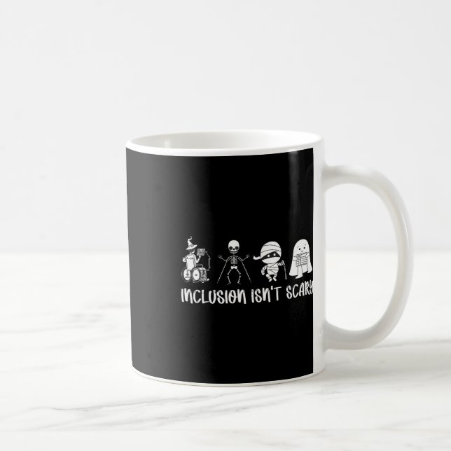 Inkluderingen är inte Scary Teacher Skeleton Ghost Kaffemugg (Höger)