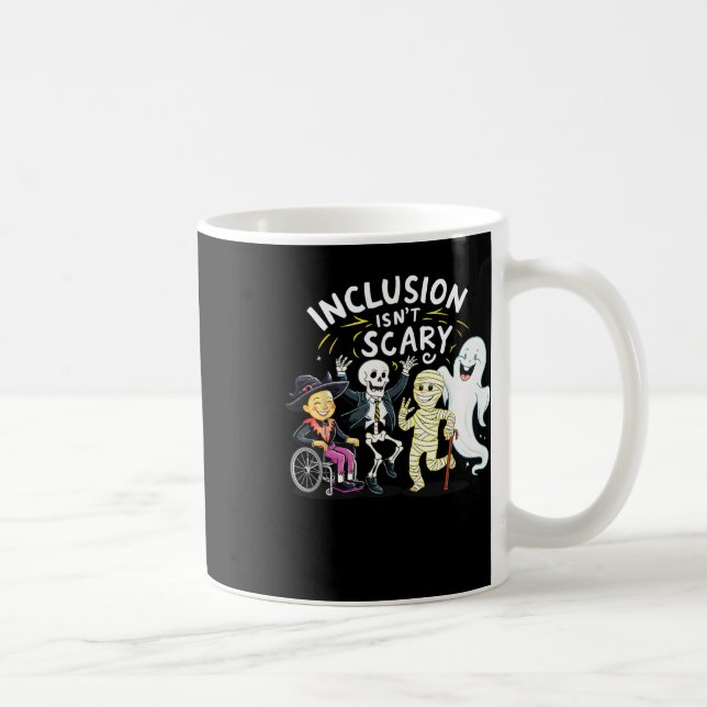 Inkluderingen är inte Scary Teacher Skeleton Ghost Kaffemugg (Höger)