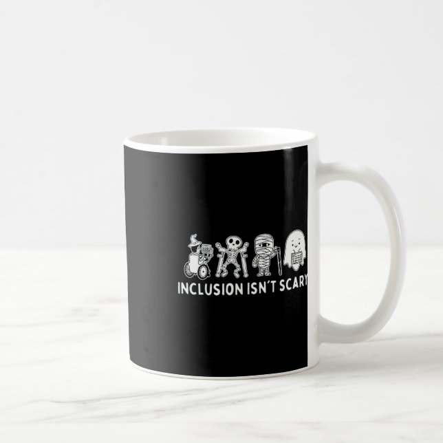 Inkluderingen är inte Scary Teacher Skeleton Ghost Kaffemugg (Höger)