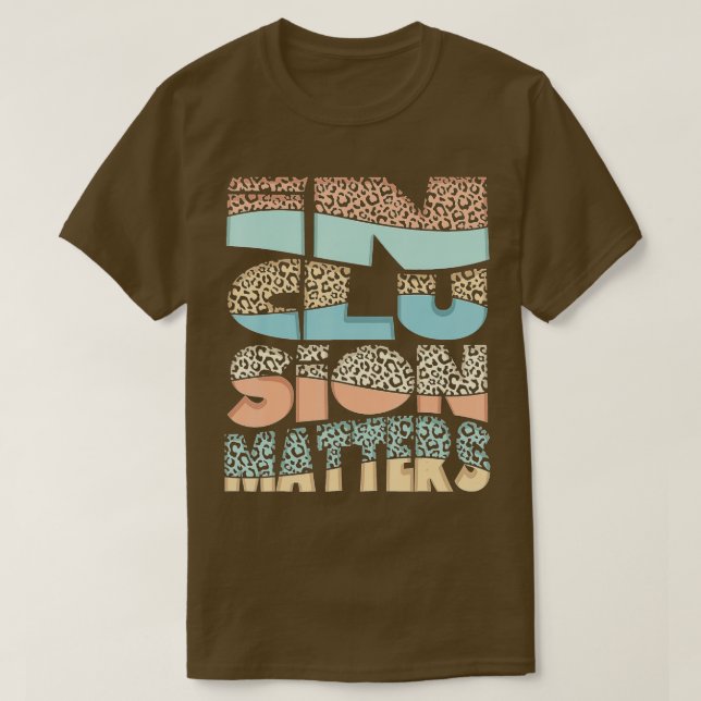 Inkluderingsfrågor Speciell Education Autism Aware T Shirt (Design framsida)