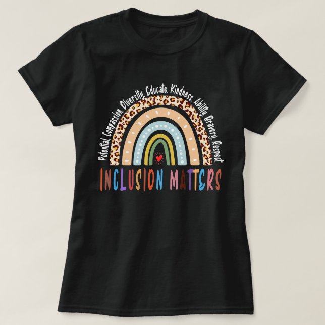 Inkluderingsfrågor, Speciell utbildning, autism  T Shirt (Design framsida)