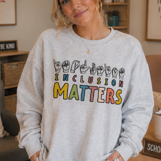 Inkluderingsmaterial ASL, autism Awareness Teach S T Shirt (Skapare uppladdad)