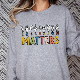 Inkluderingsmaterial ASL, autism Awareness Teach S T Shirt