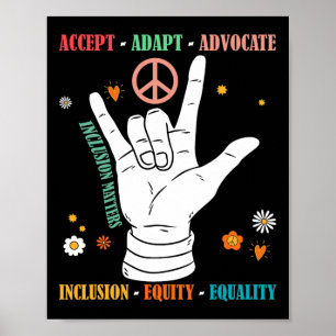 Inklusionsproblem Awareness Lärare Inspir Poster