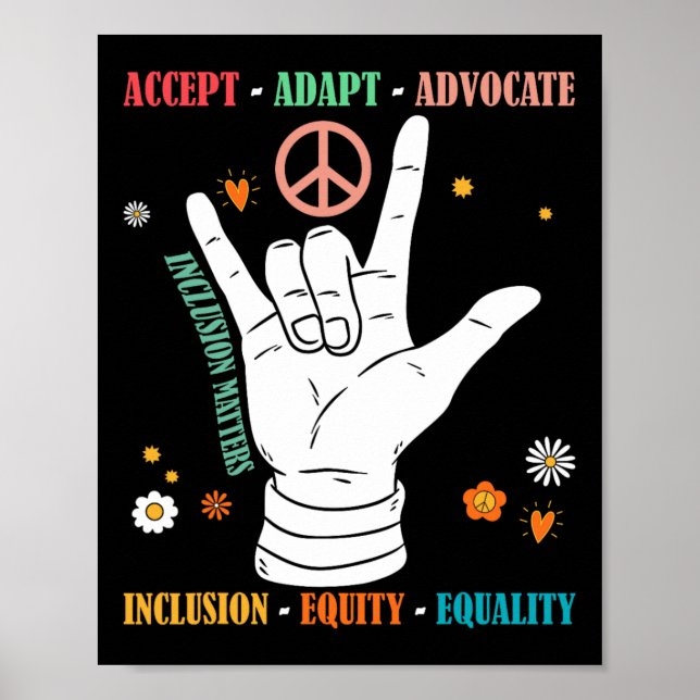 Inklusionsproblem Awareness Lärare Inspir Poster (Framsidan)
