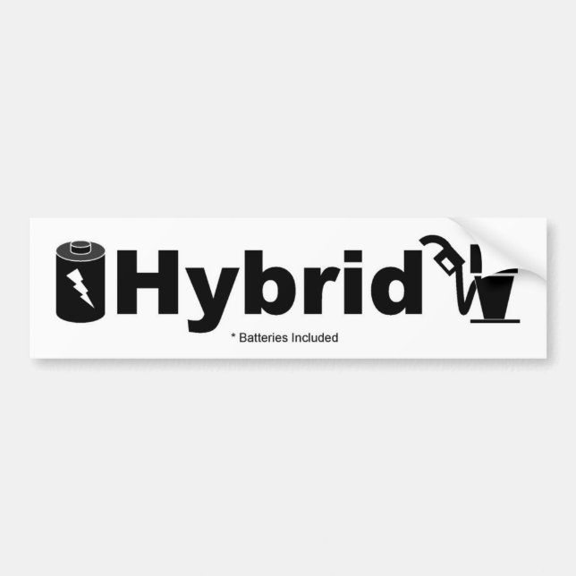 Inklusive HYBRID- batterier Bildekal (Framsidan)