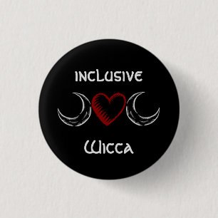 inklusive Wicca emblem Knapp