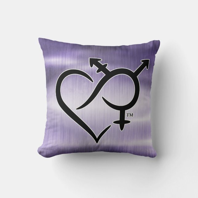 Inklusivitet och Kärlek-symbol Kudde (Framsida)