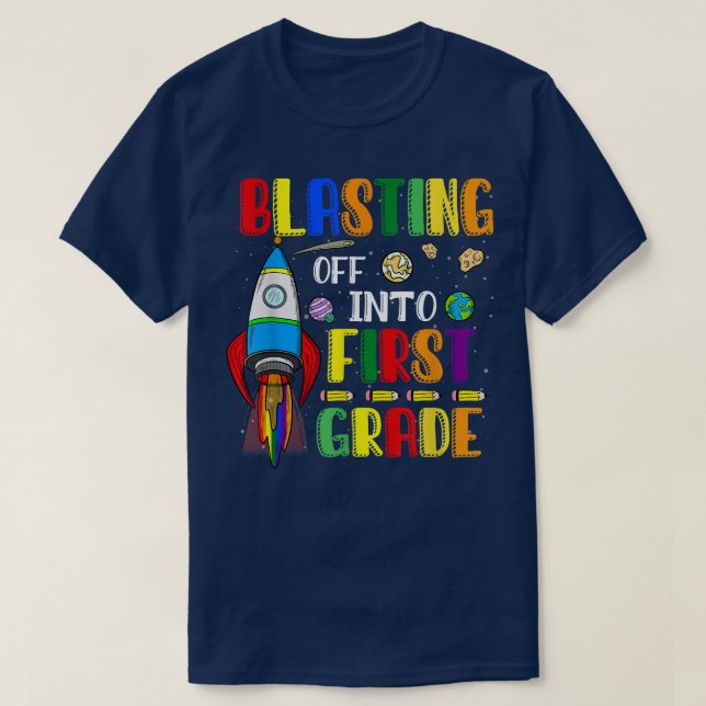 Inklustrande till första klass Funny Back to schoo T Shirt (Design framsida)