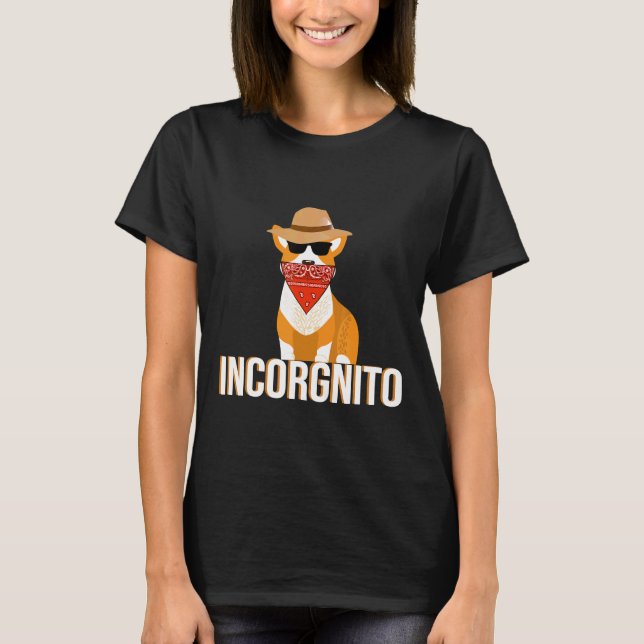 Inkognito Corgi T Shirt (Framsida)