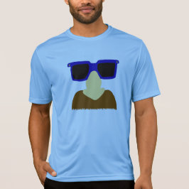 Inkognito mustasch- & exponeringsglasskjortor t shirt