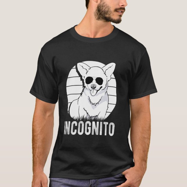 INKOGNITO Rolig Inkognito Corgi T Shirt (Framsida)