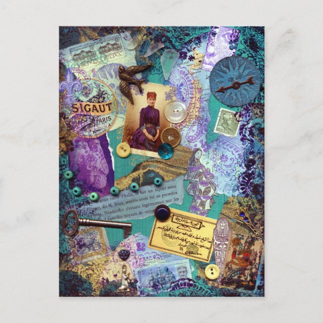 Inkollationerat vykort - Souvenirer (Framsida)