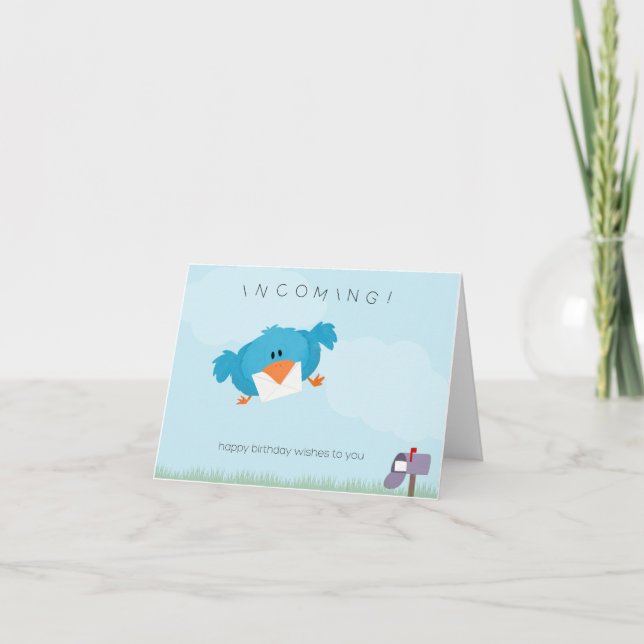 Inkommande födelsedag Önskemål Kort (Framsida)