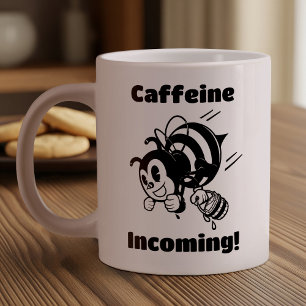 Inkommande koffein! Lustigt bin med Tecknaden Buie Jumbo Mugg