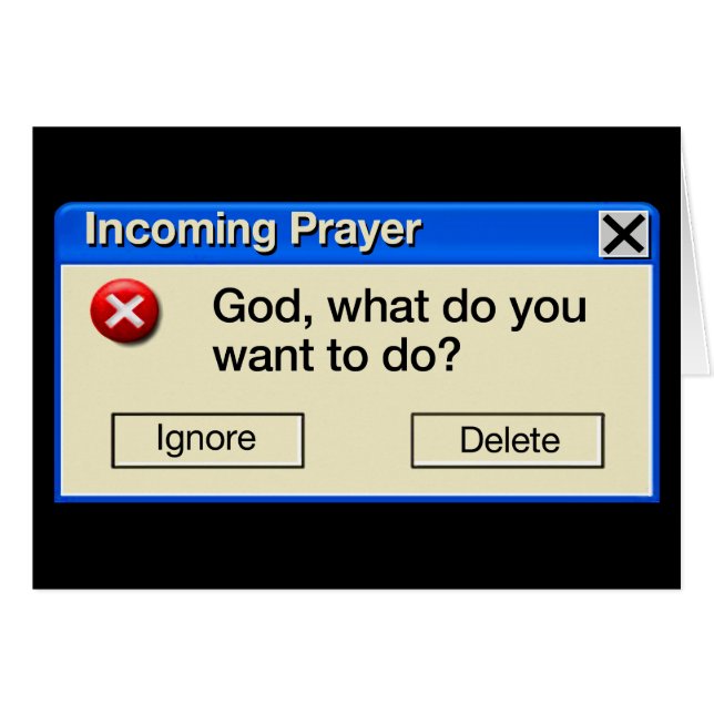 INKOMMANDE PRAYER - HÄLSNINGSKORT (Framsidan Horizontal)